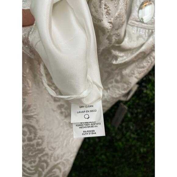 Steve Madden, Silver, White Dress, Women’s Size 8 - Picture 7 of 10